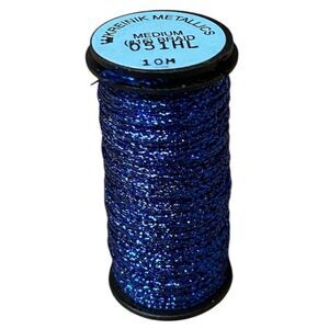 Kreinik #16 Medium Braid Metallic - 10m - 051HL Sapphire High Luster